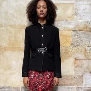 Zara equestrian fitted blazer size XS